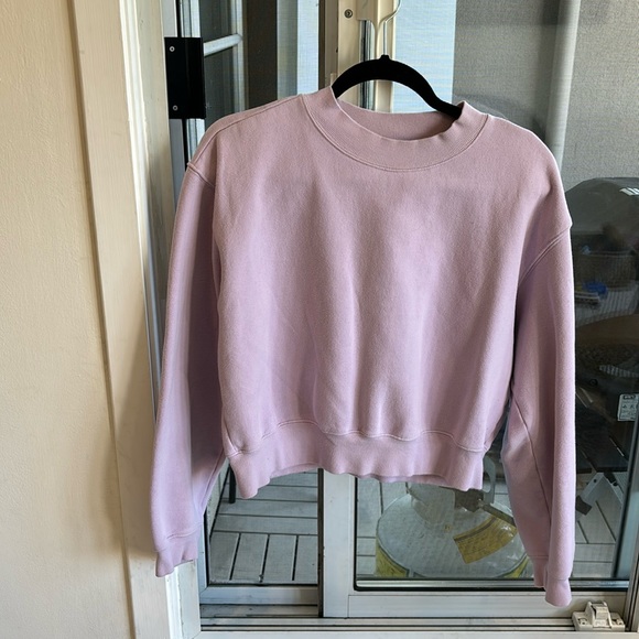 Tna/aritzia cropped sweatshirt “cozy af” - Picture 1 of 3